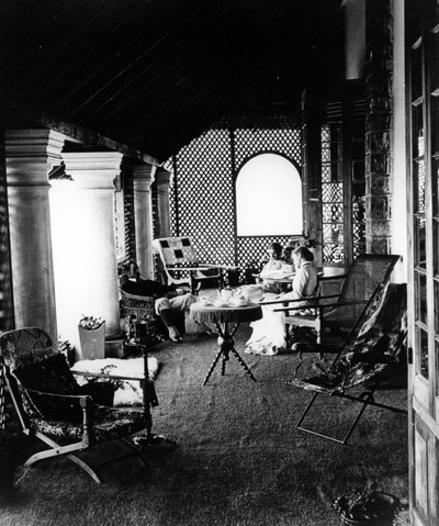 Bungalow di Archie Chamberlin, Ceylon, 1877 da English Photographer